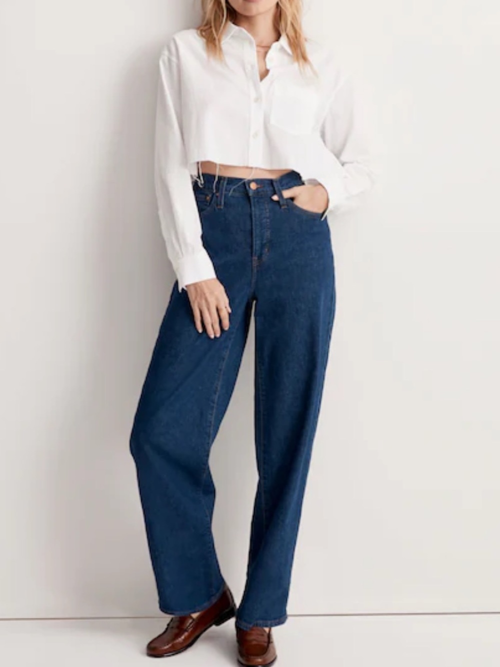 Madewell The Tall Perfect Vintage Wide-Leg Jean in Fairdale Wash 26T - Picture 5 of 15